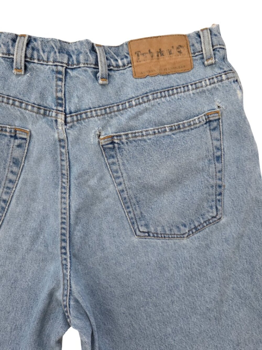 Timberland Jeans Mens 35x34 Distressed Baggy Straight Grunge Workwear Denim - Picture 13 of 16